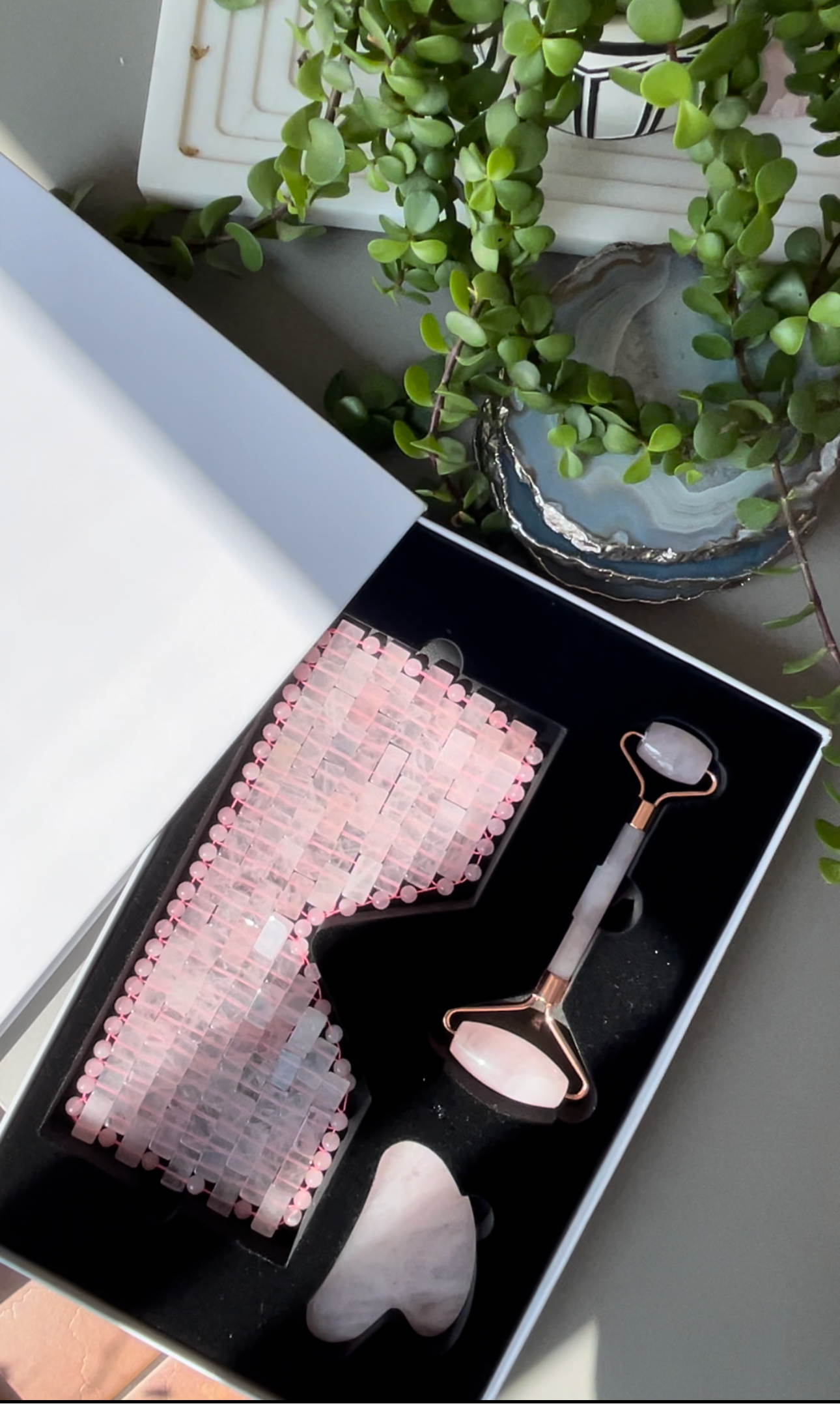 Rose Quartz Facial Set